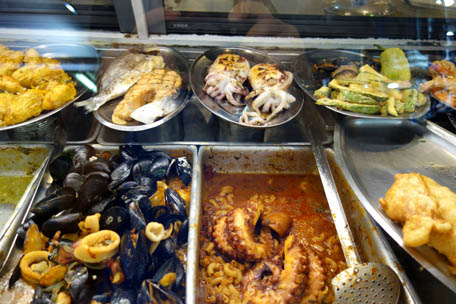 crte calamars pieuvres au resto du march de la Cane